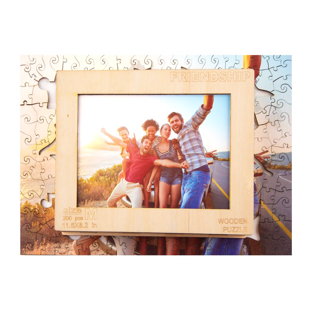The Friendship Puzzle - Personalized Picture Wood 3D Puzzles – Wander ...