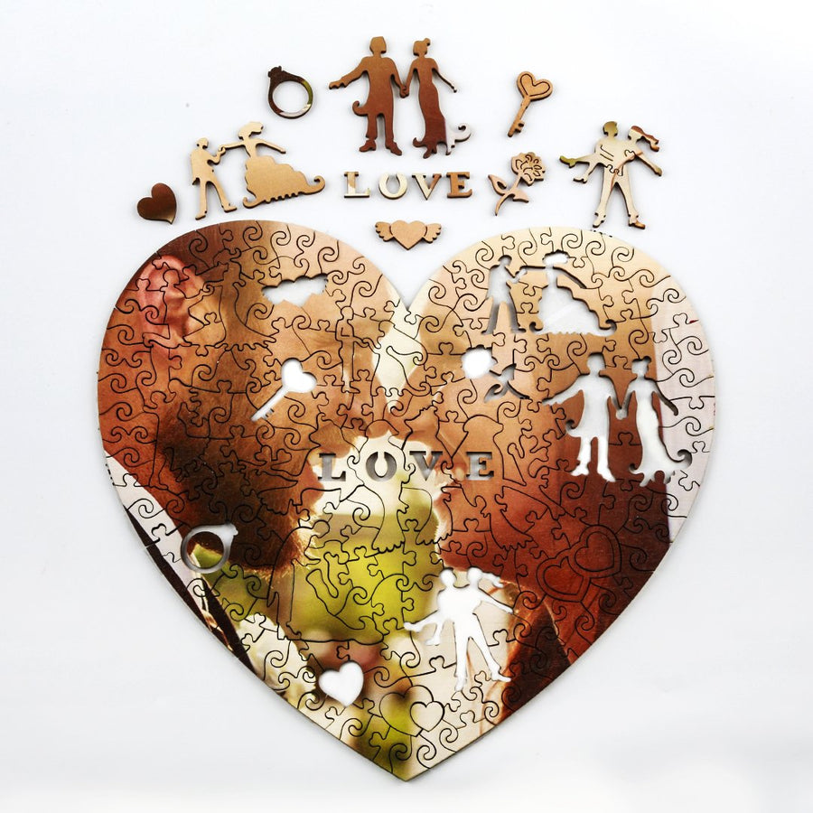 Always In My Heart - Personalized 3D Wooden Puzzles