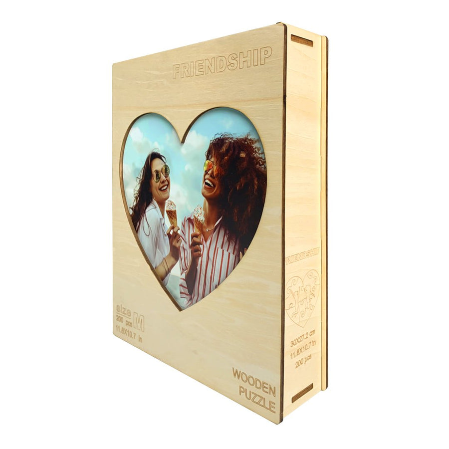 Friendship Love Puzzle - Personalized Wooden 3D Puzzles